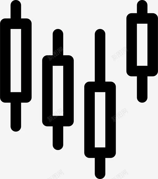 蜡烛图价格反弹图标 免费下载 页面网页 平面电商 创意素材-花瓣网