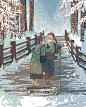  【韩国画师Myeong-Minho情侣插画作品】