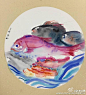 鲜活的鱼-水彩-同语少儿美术新锐社区