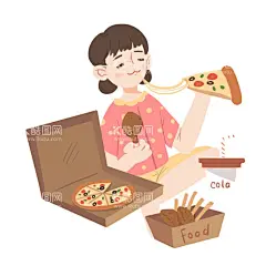 女孩吃披萨插画  - 源文件下载【酷图网】披萨插画,手绘披萨,卡通披萨,卡通披萨插画,卡通手绘披萨,手绘披萨插画,手绘卡通披萨,卡通披萨素材,卡通披萨元素,披萨,烤肉披萨,芝士披萨,意大利披萨,西餐,奶酪披萨