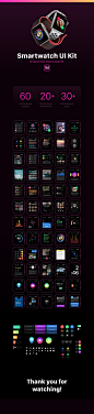 @模库 Adobe XD Smartwatch UI Kit_UI素材_其他UI素材_模库(51Mockup)