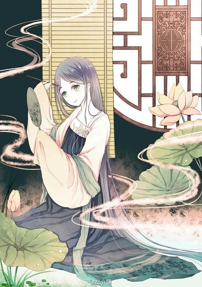 左小翎的汉服绘画她的主要作品南烟斋笔录甄嬛传叙花列