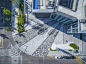 景观“像素”之美，超带感！_乐园 : “PIXELAND像素乐园”是一个公共空间美化项目，它将不同的户外设施组合在一个整体空间中，如特色景观、儿童游乐设施、成人休闲设施等。每个像素在保持自己的功能和特点的同时，还可以作为一个独立的物体来使用…