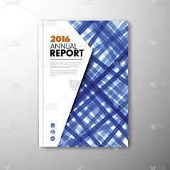 现代矢量抽象宣传册设计模板