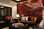 黑桃木的客厅家具套装，体现了浓郁的中国特色 更多美家灵感尽在美丽家。