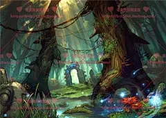 游戏美术素材/原画参考 古风欧式场景气氛图/海报规划图/大师作品-淘宝网