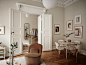 A Characterful Gothenburg Apartment in Warm Neutral Tones - Curate & Display - Nordic Interiors and Lifestyle Blog : Tour this beautiful turn of the century Gothenburg apartment, styled in warm neutral tones, where period features blend with contempor