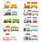 微缩火车,机车,矢量,儿童,图像,蒸汽,彩色图片,车站月台,婴儿,篷车
