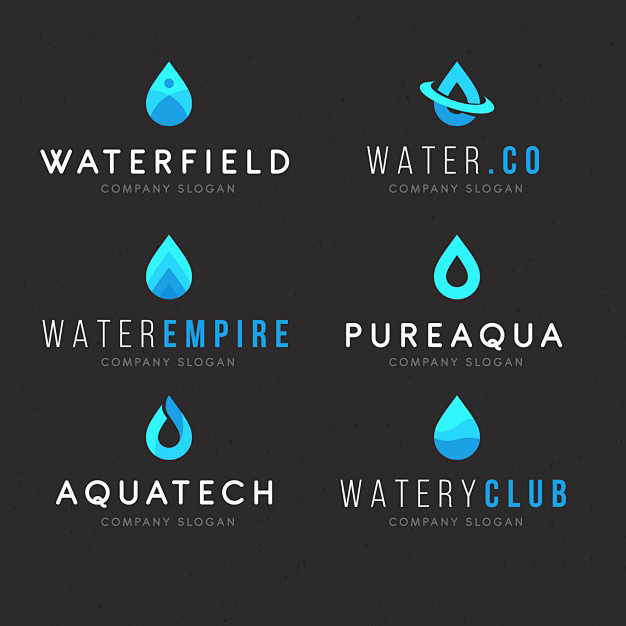 水滴logo标志矢量图素材