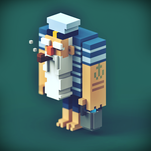 Muscled voxel :D Vox...