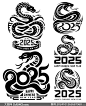 2025元素 | 蛇年图案 | 2025蛇年创意图案 - 小红书