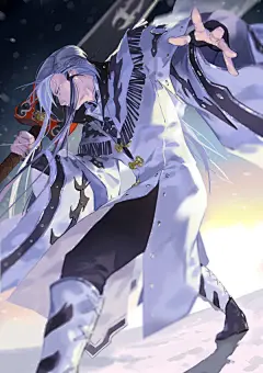 #绘画过程# 自己的心得是草稿重点是构图和动态；线稿还是会好好画但是不会太细致，图3这里确定好色彩大概；刘海之类的细节单独分层，主体只保留比较简单的轮廓。 重点安利智能对象这个功能！！ | 顺便预告下下个角色是恨爷~ ​​​​