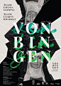 Von Bingen : Poster made for a play premier in TGG in Gdynia, Poland