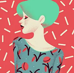 behance上那些扁平风加躁点的插画是怎么画的？ - 知乎