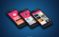Dribbble - fullview_three_iphone.png by Ryan Wang #采集大赛#