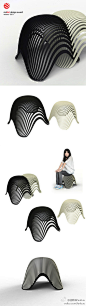[] 这款组合椅名为seattoo，是一组相同,可以相互嵌套的椅子。就像拼图游戏一样，把其中一把椅子简单地推到另一伴完成联锁。采用固体材料制成，每把椅子足以支撑一个普通成人的体重。此外，seattoo还是2011年红点产品设计奖的得主。#神家具#