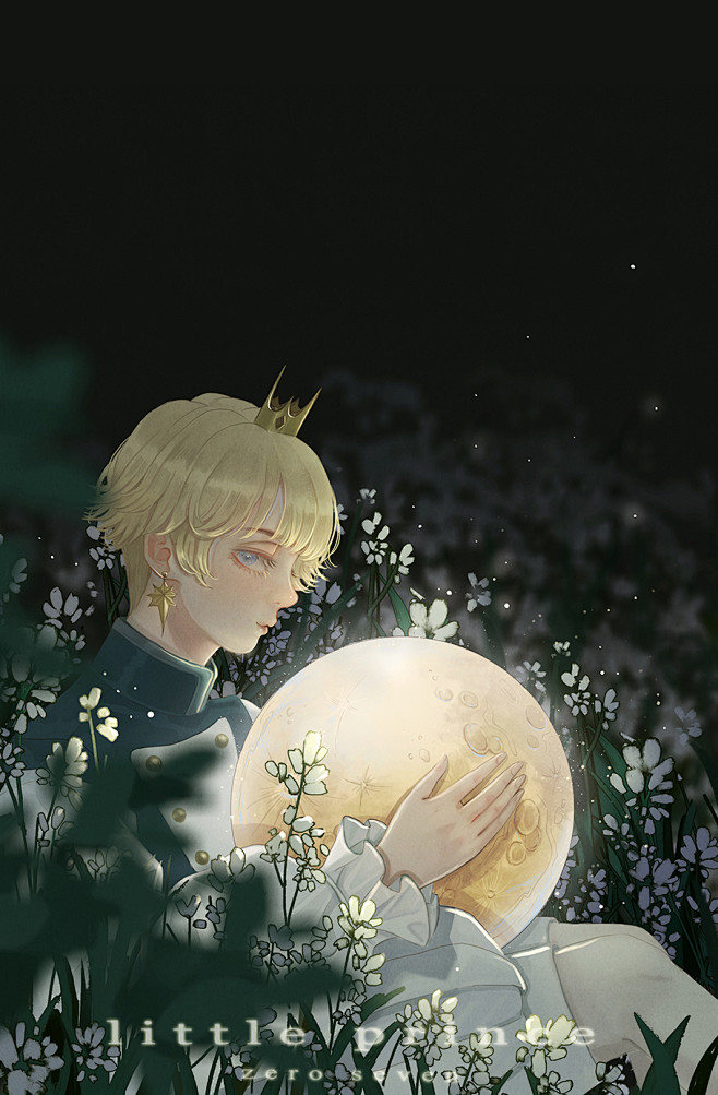 小王子套图_菻七__插画师作品_涂鸦王国...