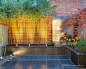 Halford Road, Fulham : This tiny Fulham courtyard presented a tough challenge to John Davies Landscape. The entire house had been beautifully renovated but with 20 square metres of outside space that was very badly意向图 景观前线 访问www.inla.cn下载高清
