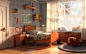 Autumn afternoon, Enrico Zerbo : An old personal project made with Maya and Pixar’s RenderMan. With a little bit of compositing in Photoshop.