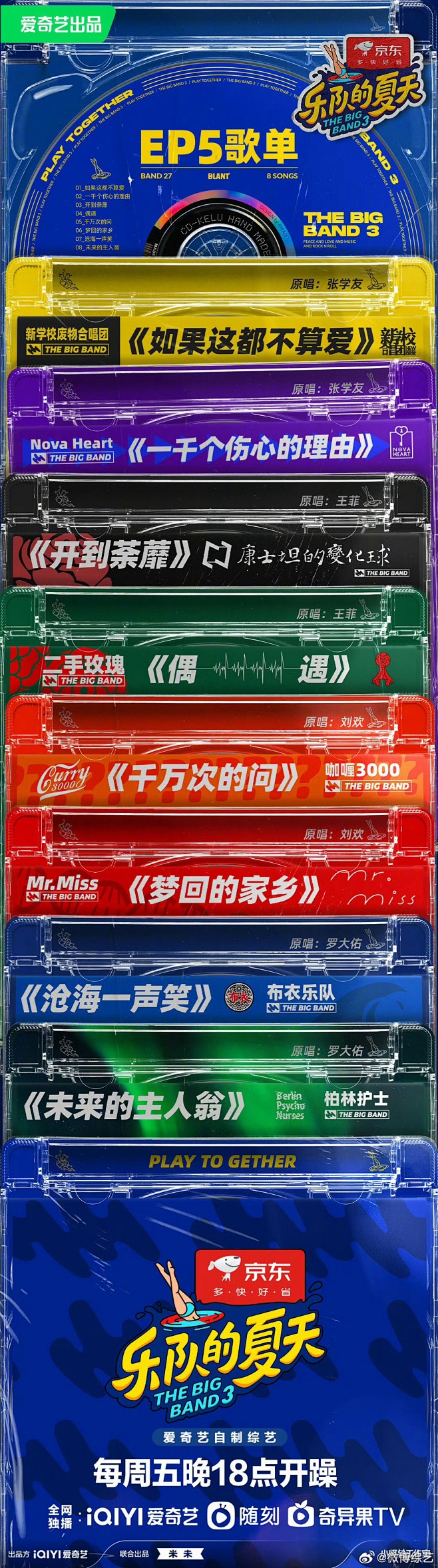 #乐队的夏天3# 综艺长图 节目单长图 ...