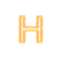 火焰文字/火焰字母/火焰数字/字母H/PNG格式png