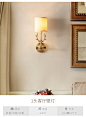 希尔顿新款全铜美式鹿头壁灯客厅卧室床头壁灯镜前灯单头鹿角壁灯-tmall.com天猫