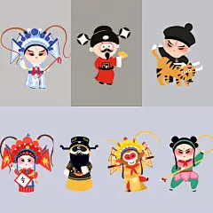 京剧国粹形象IP设计（生旦净丑） - 小红书