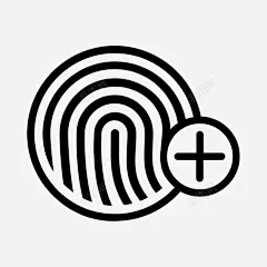 添加标识手指指纹图标 平面电商 创意素材