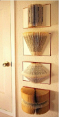Folded book pages make incredible wall art!