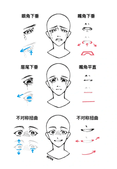 然在发呆采集到头部五官