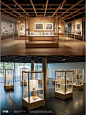 商业概念设计61 | 素雅木质展陈展览空间 - 小红书
