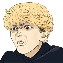 #我是大哥大# 画一组表情包，三桥颜艺九连！ ​​​​