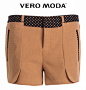 Vero Moda撞色面料短款休闲裤V|313115004-tmall.com天猫