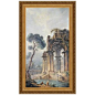 The Ruins Near The Water, 1779: Framed Canvas Replica Painting