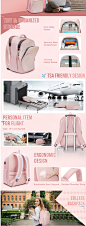 Amazon.com: MATEIN Pink Backpack for Women, Anti Theft 17 Inch Laptop Backpack with USB Charging Port, Large TSA Water Resistant Airline Approved Lightweight College Travel Daypack Cute Nurse Work Computer Bag : Electronics