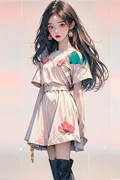 扁平风格插画(支持照片转绘)-LoRA-NingLO-LiblibAI