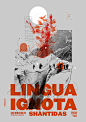 林瓜·伊格诺塔演出海报
Lingua Ignota在巴黎（Espace B）演唱会的海报。
