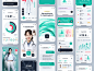 nightingale UI 套件：AI 医疗和电子药房应用程序 | 由 strangehelix.bio 为 Dribbble 上的 UI8 提供的智能 UIUX