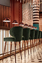 The fantastical renovation of Hotel Pullman Berlin Schweizerhof references the nearby zoo and turns the Bauhaus aesthetic on its head. #restaurantdesign