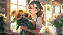 感恩形象手绘卡通节日人物老师教师插画