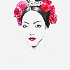 插画美女高清素材 创意插画 手绘插画 插画师 时尚插画女郎 模特插画 现代美女插画 美女插画设计 美术插画 免抠png 设计图片 免费下载