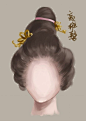 高椎髻：其梳编法是将发拢结于顶，挽成单椎，耸立于头顶，所《妆台记》记载：“宋理宗朝宫妃梳高髻于顶，巍峨高耸，号高椎髻。”在宋代山西太原晋祠女塑中亦有这种发式。