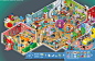 "Office Playground" for BUSINESS PUNK 03-2015 : I made this wimmelbild-style editorial illustration for german magazine "Business Punk". The article is about why there is such generic furniture in hip modern offices and what it is hidi