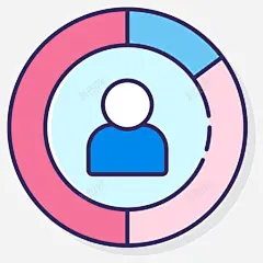 人口统计学社交媒体机构2线性颜色 标识 标志 UI图标 设计图片 免费下载 页面网页 平面电商 创意素材