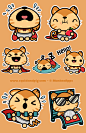 Supergato Stickers for MunkeeApps : We present Supergato!! He's superhero cat who defends justice wearing a cape and underwear. Work done for the client MunkeeApps for their mobile applications. Character design and developed in 20 stickers.