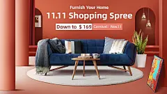 双11家装家具沙发跨境电商海报banner