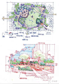 [分享]手绘牛人解密方案草图全过程~-景观设计-筑龙园林景观论坛