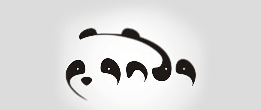 20个可爱国宝大熊猫logo-动物元素标...
