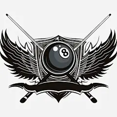 台球免抠素材_新图网 https://ixintu.com 手绘 艺术 黑色