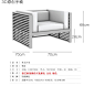 美式loft铁艺沙发客厅咖啡厅沙发组合工业风金属布艺休闲椅卡座-淘宝网